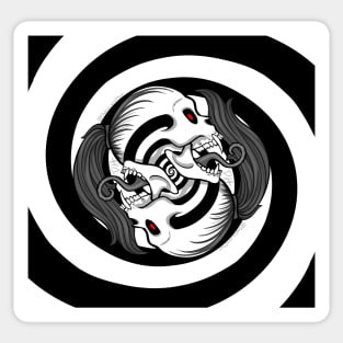 Extended Spiral Skull Sticker